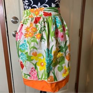 Vintage Reversible Half-Length Handmade Apron Cute!!